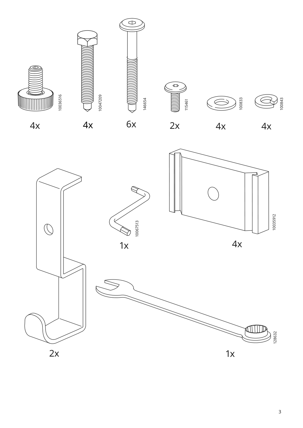 Assembly instructions for IKEA Idasen underframe for table top dark gray | Page 3 - IKEA IDÅSEN underframe for table top 304.838.22