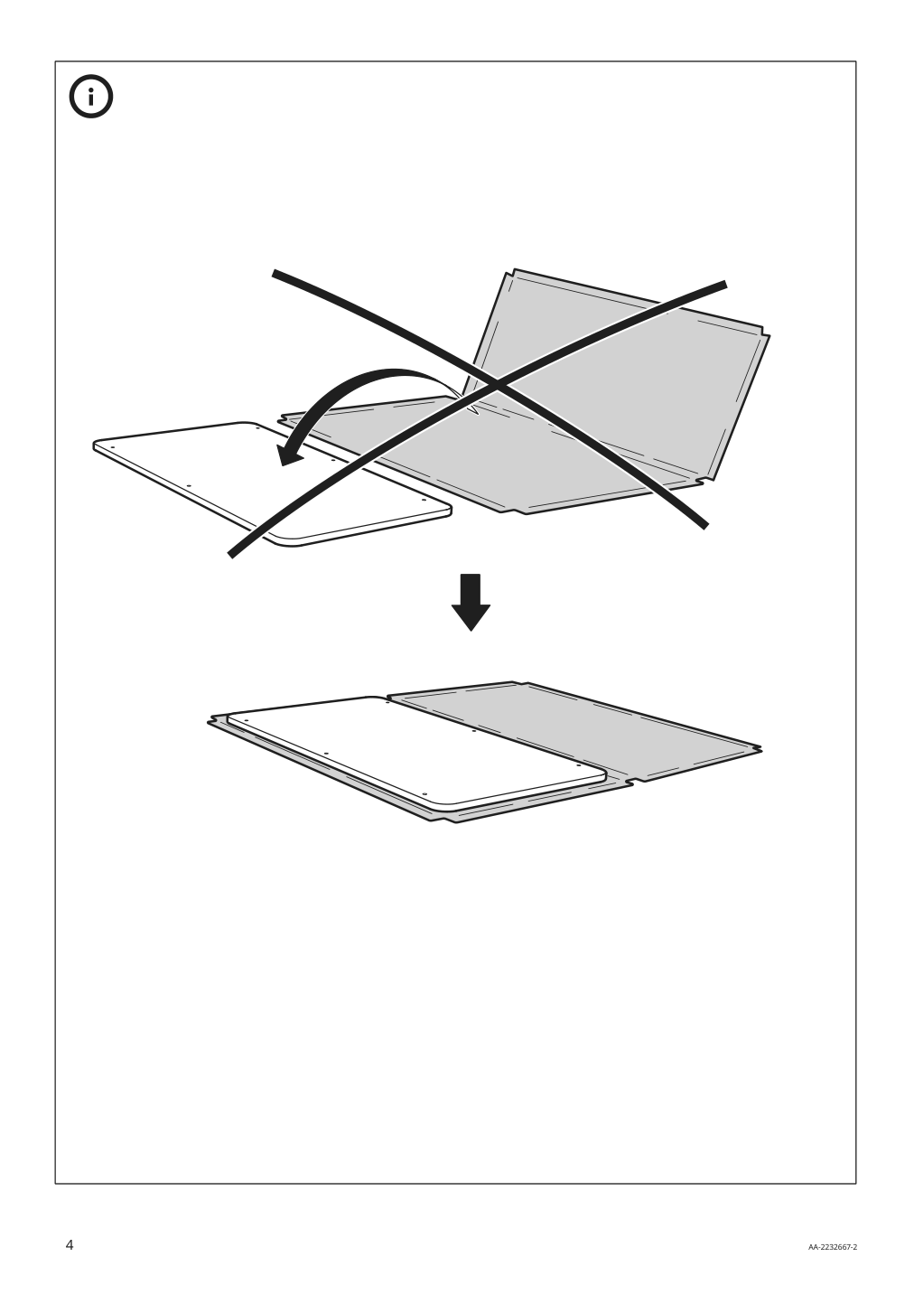 Assembly instructions for IKEA Idasen underframe for table top dark gray | Page 4 - IKEA IDÅSEN underframe for table top 304.838.22