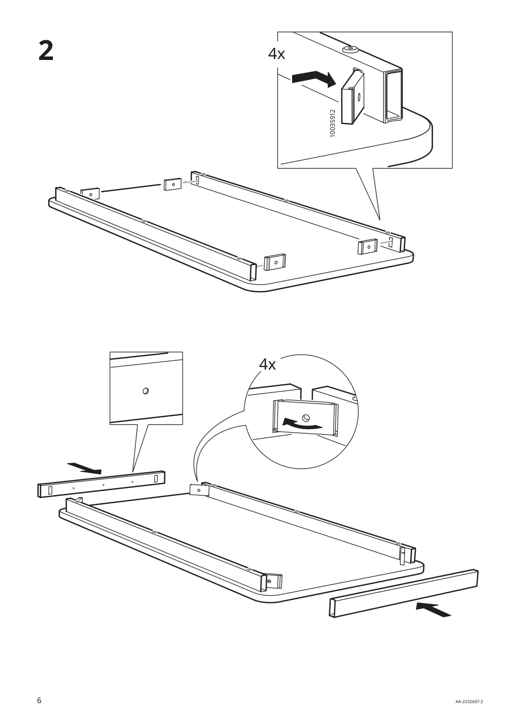 Assembly instructions for IKEA Idasen underframe for table top dark gray | Page 6 - IKEA IDÅSEN underframe for table top 304.838.22