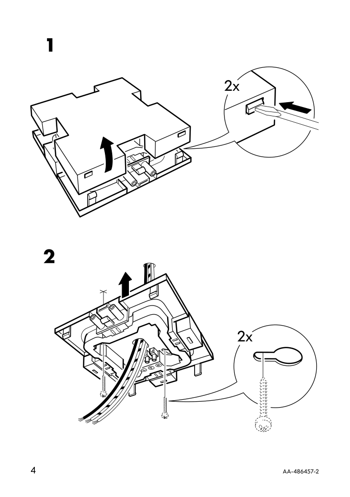 Assembly instructions for IKEA Ikea 365 saenda 4 way connector | Page 4 - IKEA IKEA 365+ SÄNDA 4 way connector 301.714.63