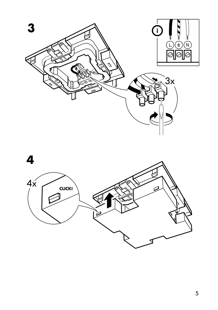 Assembly instructions for IKEA Ikea 365 saenda 4 way connector | Page 5 - IKEA IKEA 365+ SÄNDA 4 way connector 301.714.63