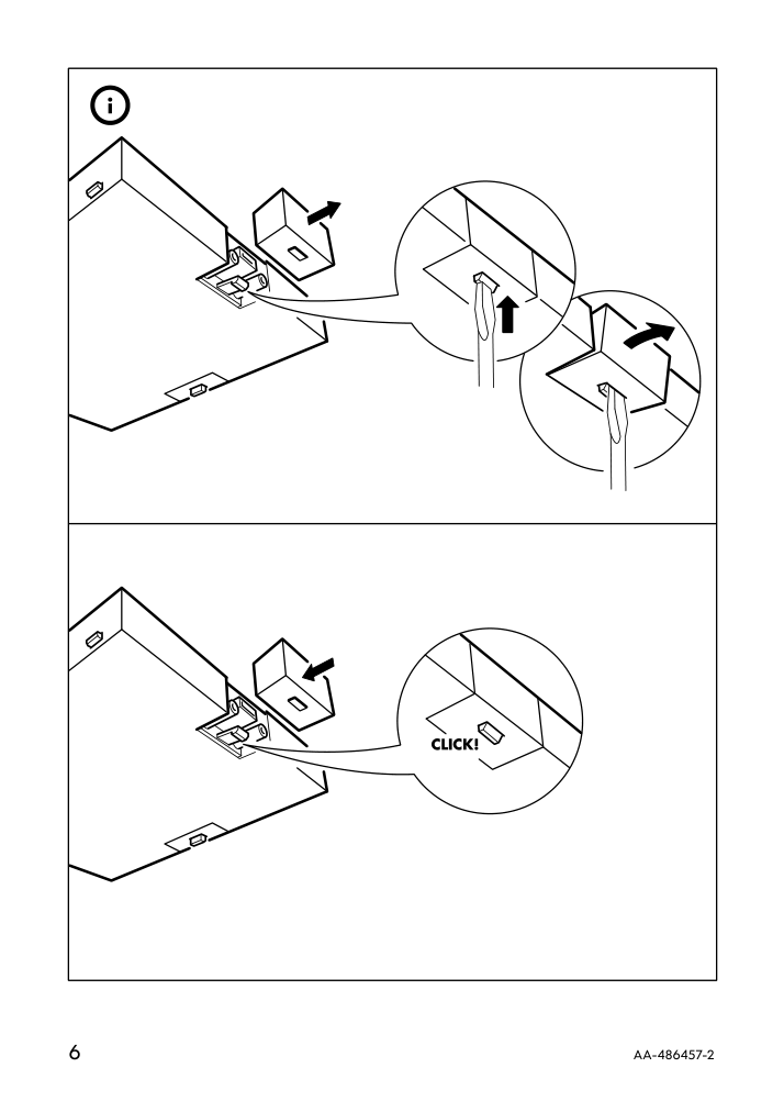 Assembly instructions for IKEA Ikea 365 saenda 4 way connector | Page 6 - IKEA IKEA 365+ SÄNDA 4 way connector 301.714.63