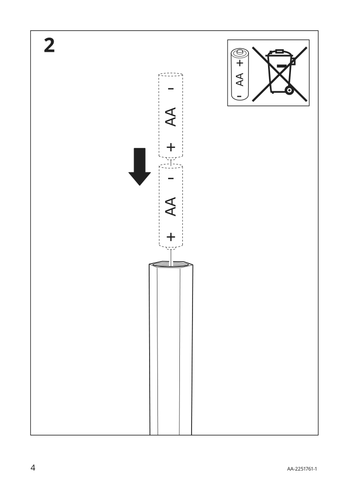 Assembly instructions for IKEA Ikea art event 2021 led flashlight allen key shaped blue | Page 4 - IKEA IKEA ART EVENT 2021 LED flashlight 004.919.46