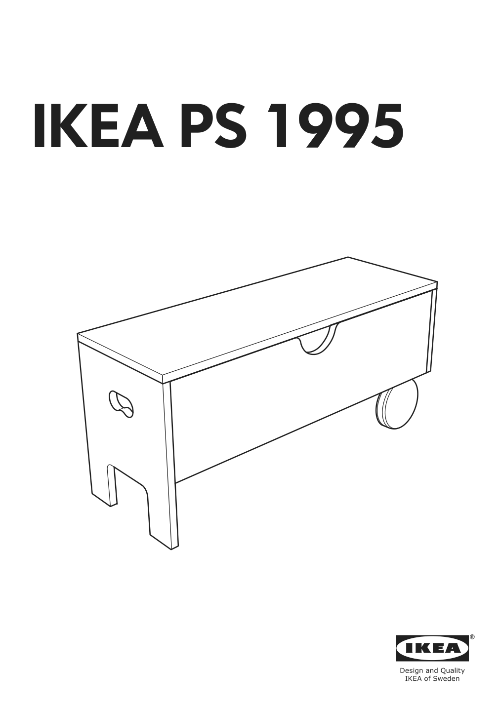 Assembly instructions for IKEA Ikea ps 1995 storage bench white | Page 1 - IKEA IKEA PS 1995 storage bench 604.309.88