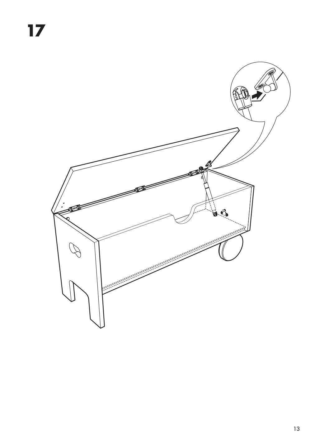 Assembly instructions for IKEA Ikea ps 1995 storage bench white | Page 13 - IKEA IKEA PS 1995 storage bench 604.309.88