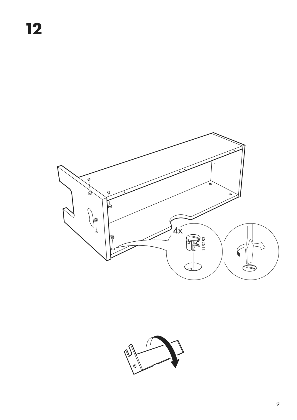 Assembly instructions for IKEA Ikea ps 1995 storage bench white | Page 9 - IKEA IKEA PS 1995 storage bench 604.309.88