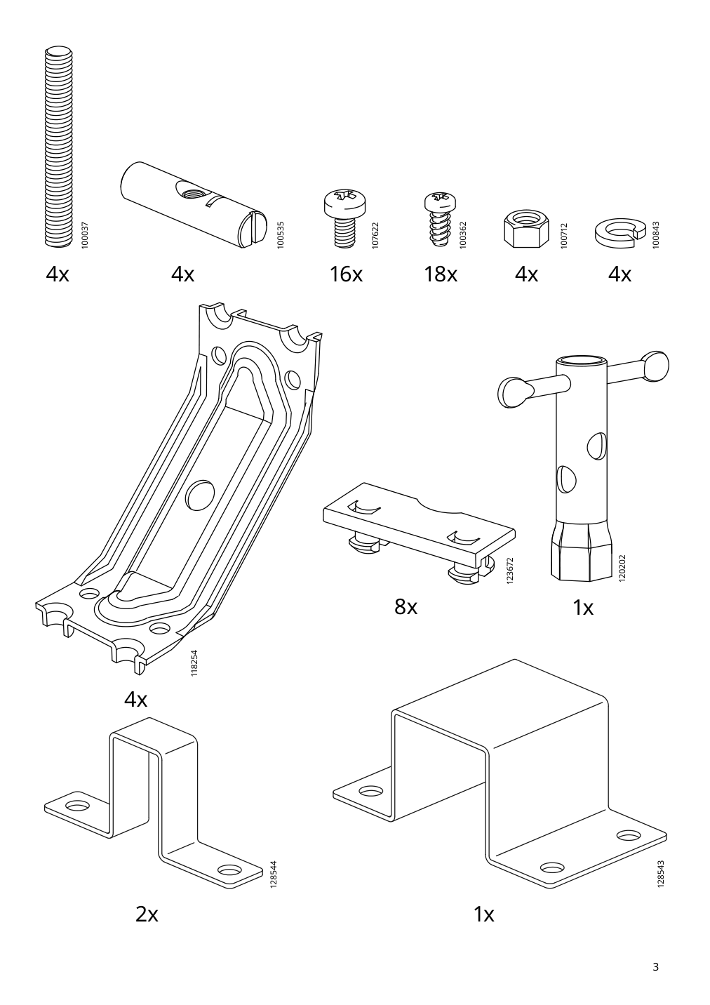 Assembly instructions for IKEA Ikea ps 2012 drop leaf table bamboo white | Page 3 - IKEA IKEA PS 2012 drop-leaf table 202.068.06