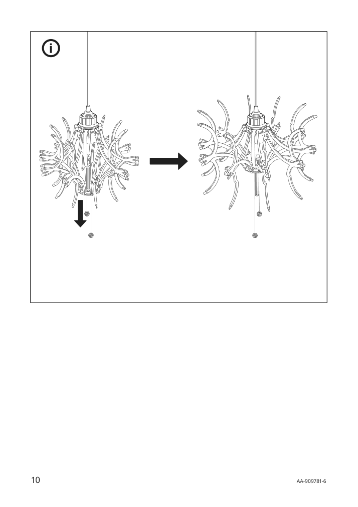 Assembly instructions for IKEA Ikea ps 2014 pendant lamp white silver color | Page 10 - IKEA IKEA PS 2014 pendant lamp 903.114.94