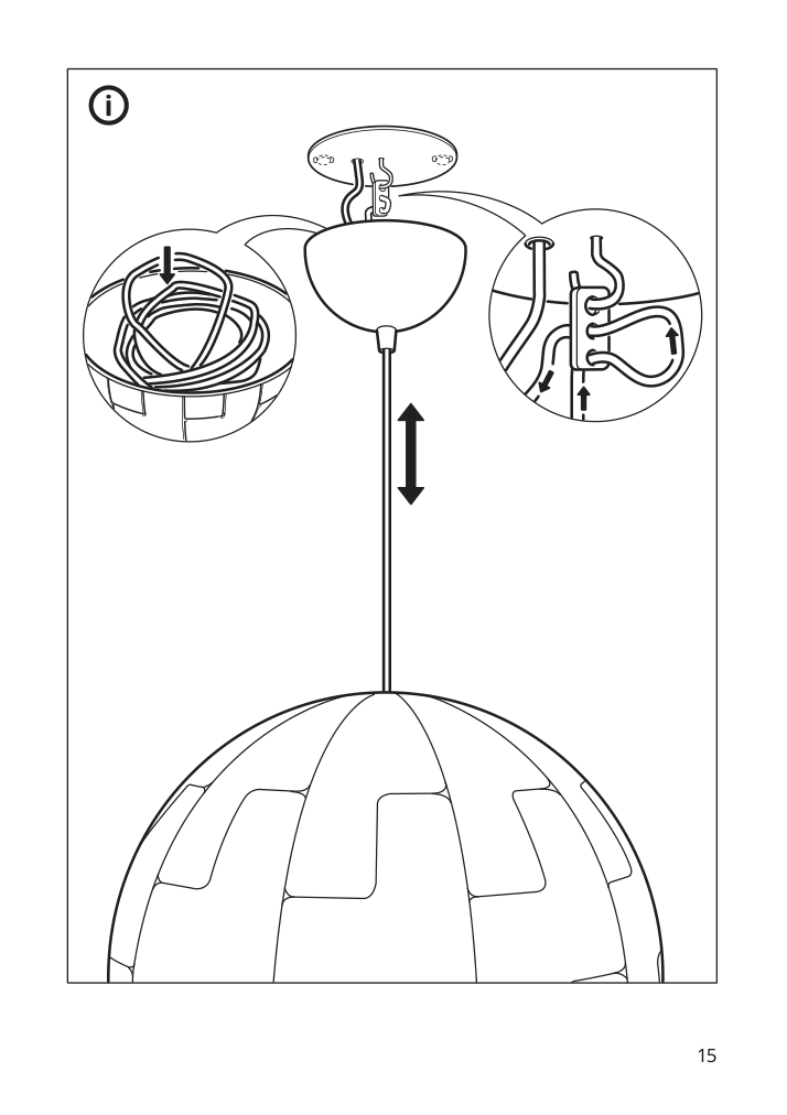 Assembly instructions for IKEA Ikea ps 2014 pendant lamp white silver color | Page 15 - IKEA IKEA PS 2014 pendant lamp 903.114.94