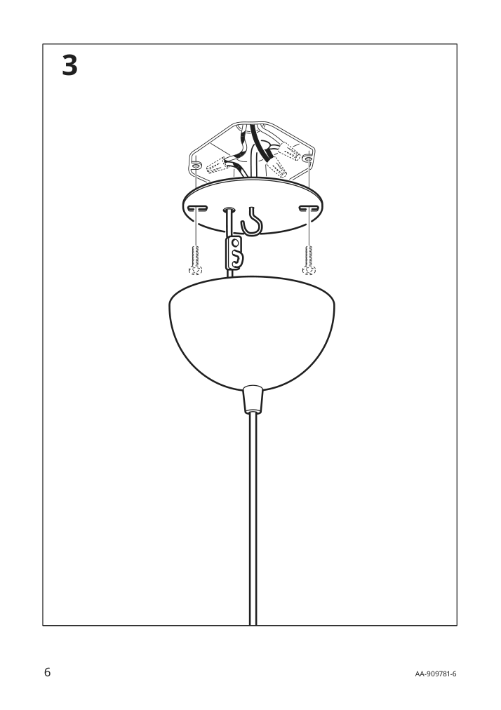 Assembly instructions for IKEA Ikea ps 2014 pendant lamp white silver color | Page 6 - IKEA IKEA PS 2014 pendant lamp 903.114.94