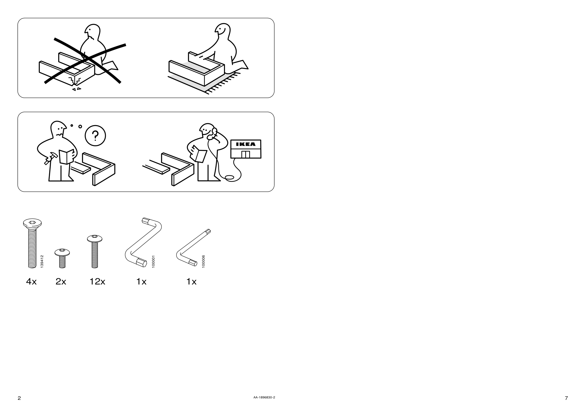 Assembly instructions for IKEA Ikea ps 2017 armchair gray | Page 2 - IKEA IKEA PS 2017 armchair 003.629.49