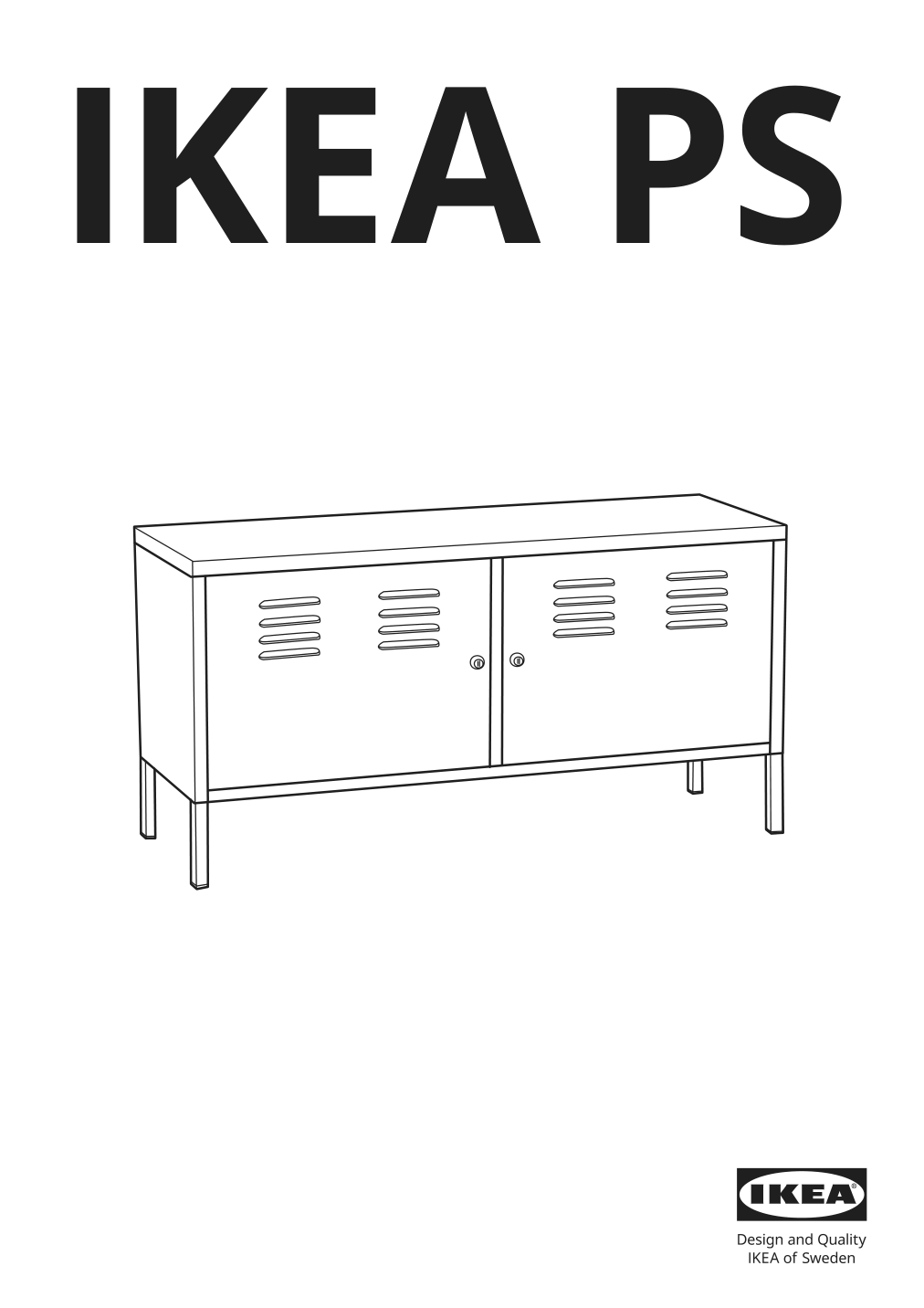 Assembly instructions for IKEA Ikea ps cabinet blue | Page 1 - IKEA IKEA PS cabinet 502.923.17