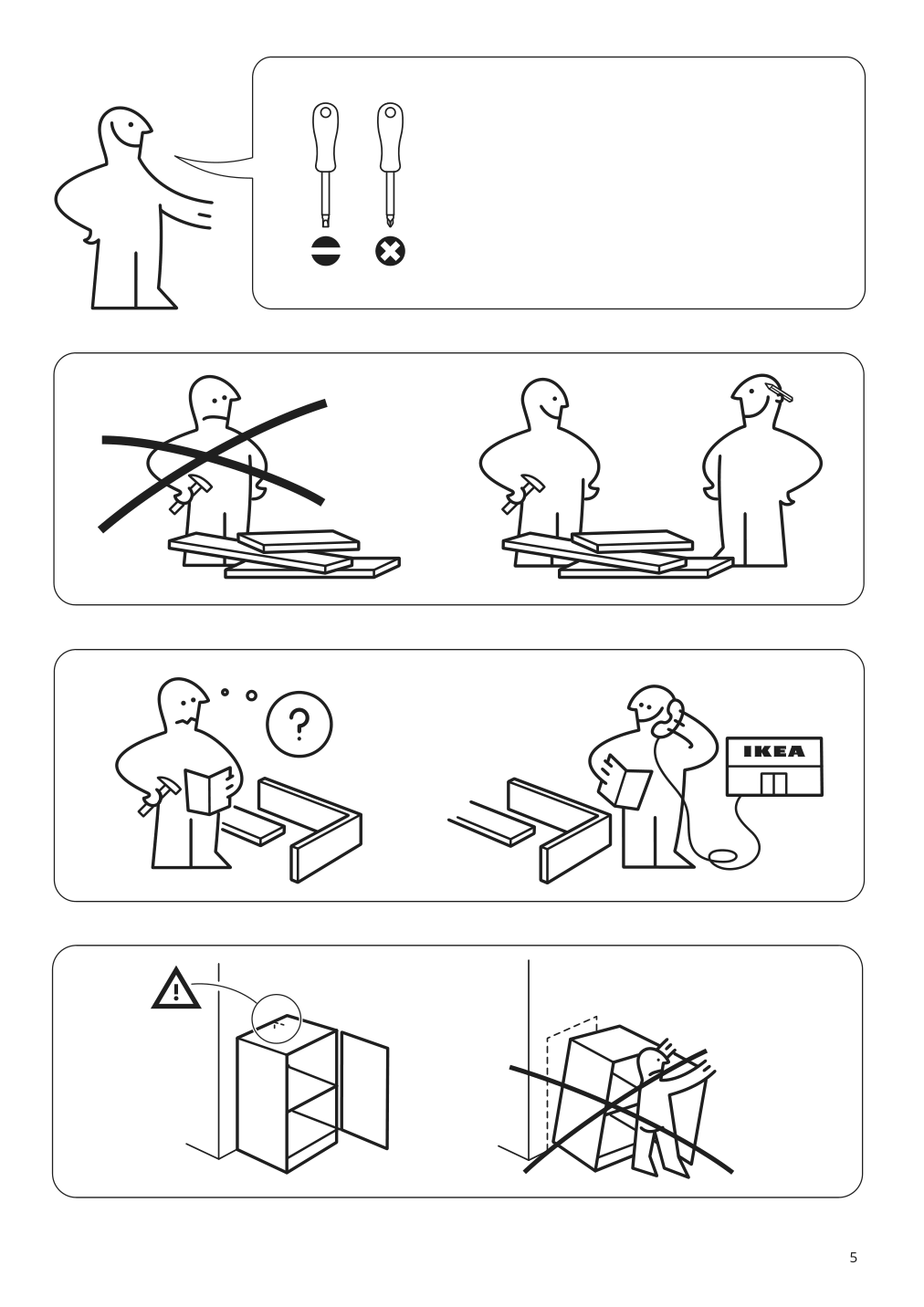 Assembly instructions for IKEA Ikea ps cabinet blue | Page 5 - IKEA IKEA PS cabinet 502.923.17