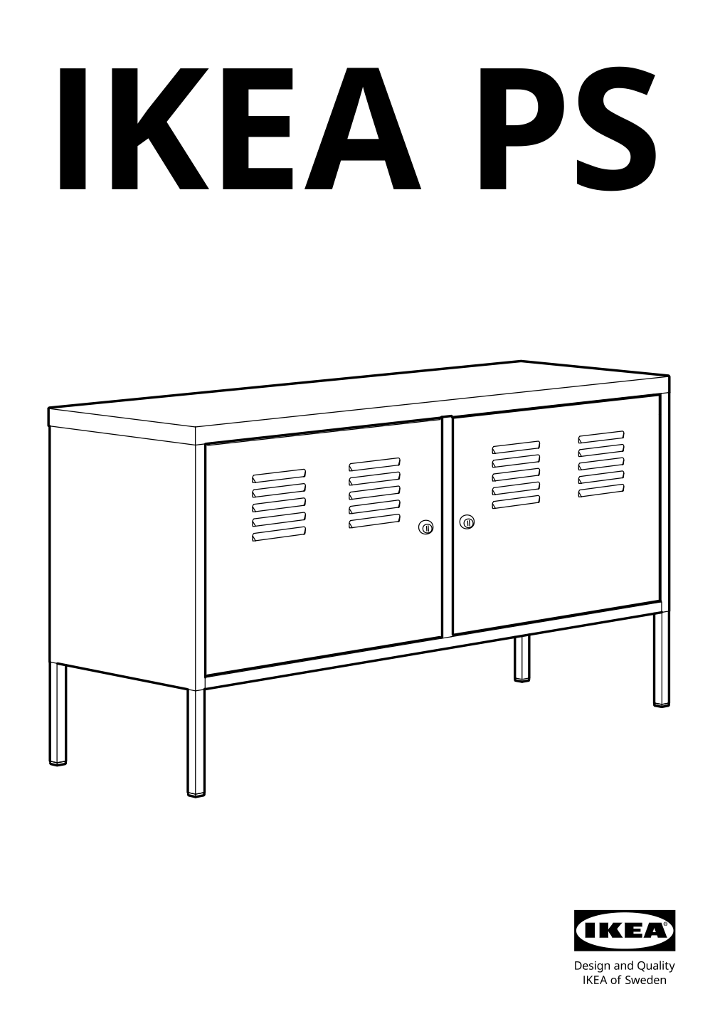 Assembly instructions for IKEA Ikea ps cabinet blue | Page 1 - IKEA IKEA PS cabinet 502.923.17