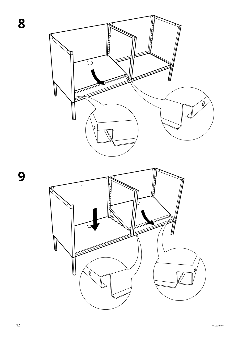 Assembly instructions for IKEA Ikea ps cabinet blue | Page 12 - IKEA IKEA PS cabinet 502.923.17