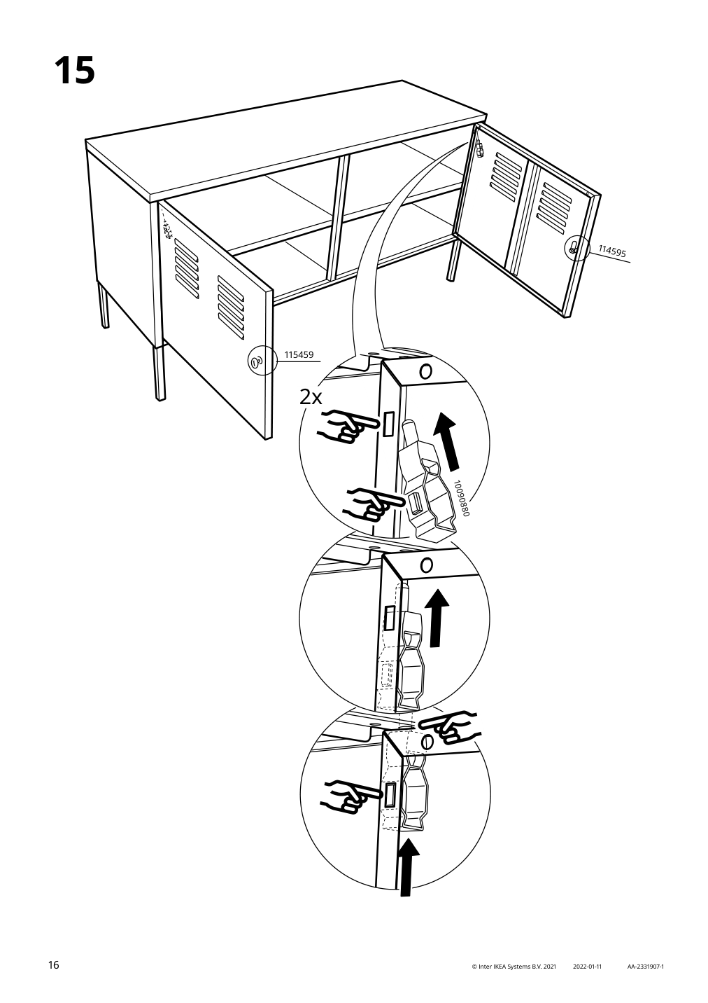 Assembly instructions for IKEA Ikea ps cabinet blue | Page 16 - IKEA IKEA PS cabinet 502.923.17