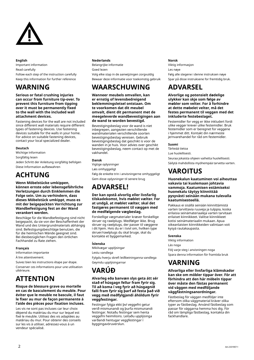 Assembly instructions for IKEA Ikea ps cabinet blue | Page 2 - IKEA IKEA PS cabinet 502.923.17