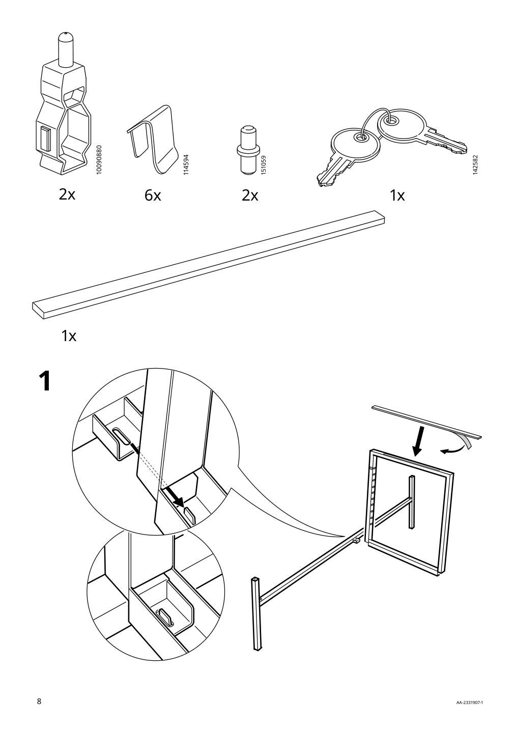 Assembly instructions for IKEA Ikea ps cabinet blue | Page 8 - IKEA IKEA PS cabinet 502.923.17