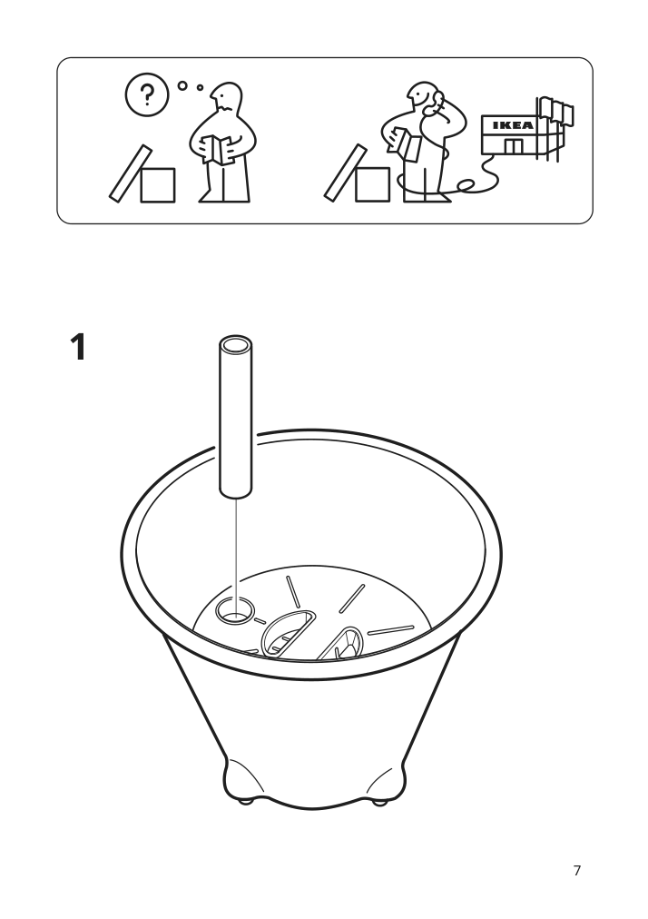 Assembly instructions for IKEA Ikea ps fejoe self watering plant pot black | Page 7 - IKEA IKEA PS FEJÖ self-watering plant pot 301.171.88