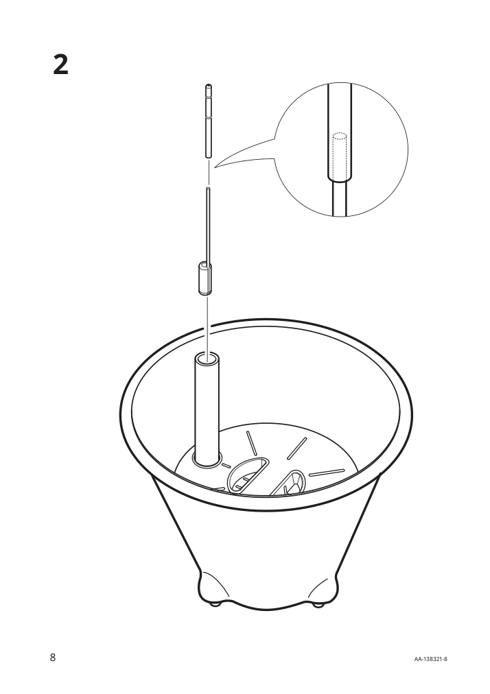 Assembly instructions for IKEA Ikea ps fejoe self watering plant pot black | Page 8 - IKEA IKEA PS FEJÖ self-watering plant pot 301.171.88