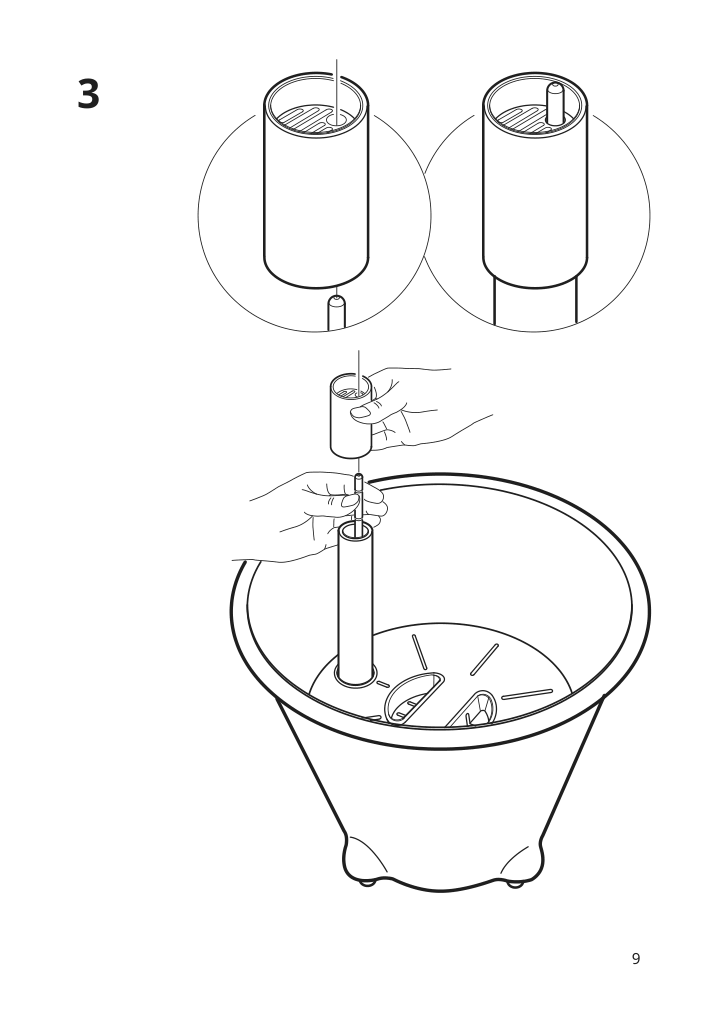 Assembly instructions for IKEA Ikea ps fejoe self watering plant pot black | Page 9 - IKEA IKEA PS FEJÖ self-watering plant pot 301.171.88