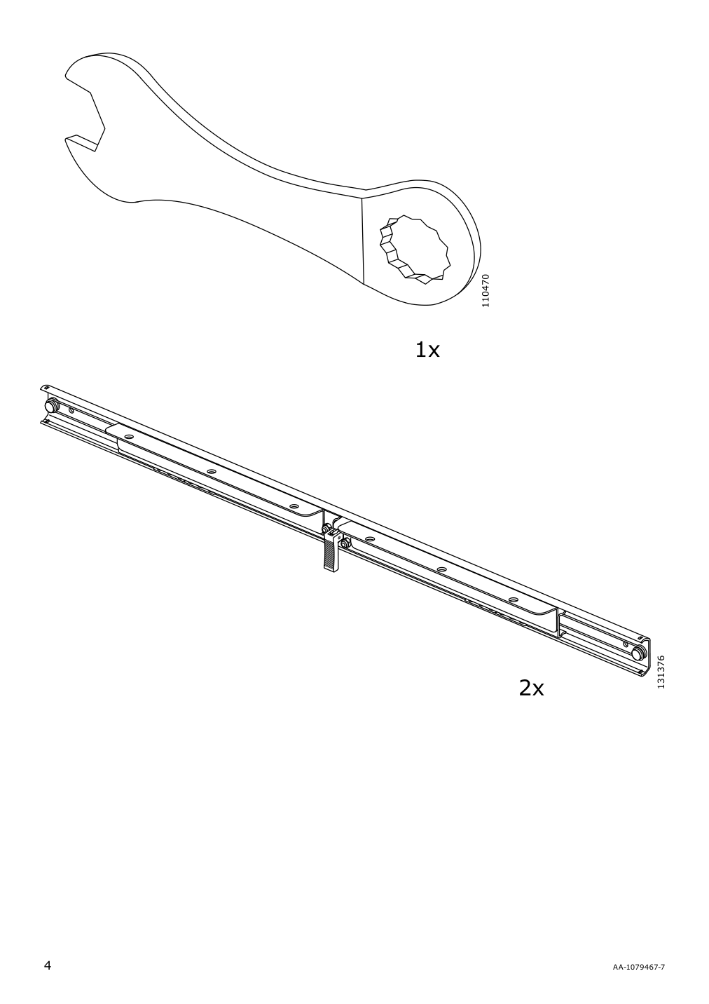 Assembly instructions for IKEA Ingatorp extendable table white | Page 4 - IKEA INGATORP / INGOLF table and 4 chairs 394.826.96