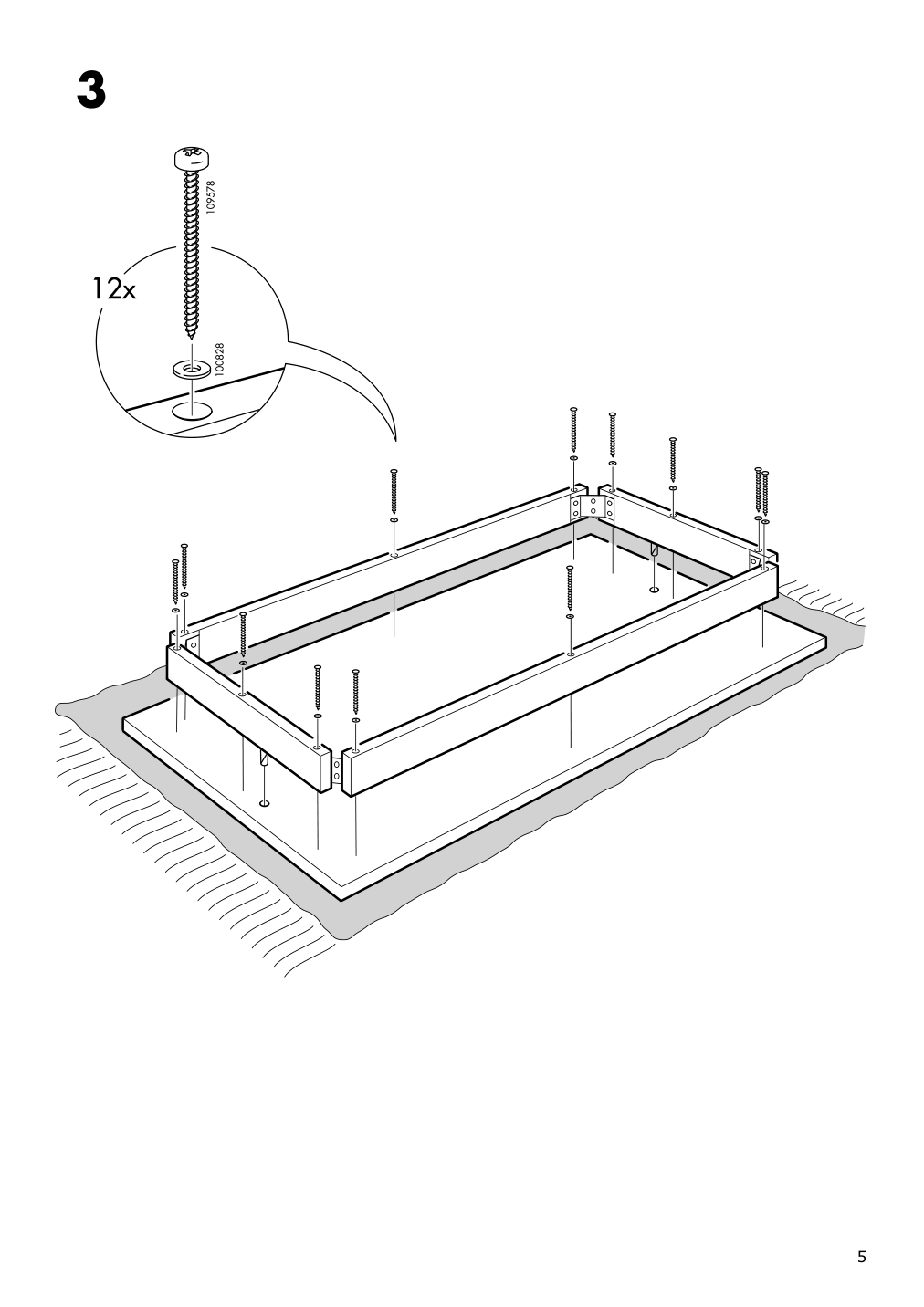 Assembly instructions for IKEA Ingo table pine | Page 5 - IKEA INGO table 146.300.09