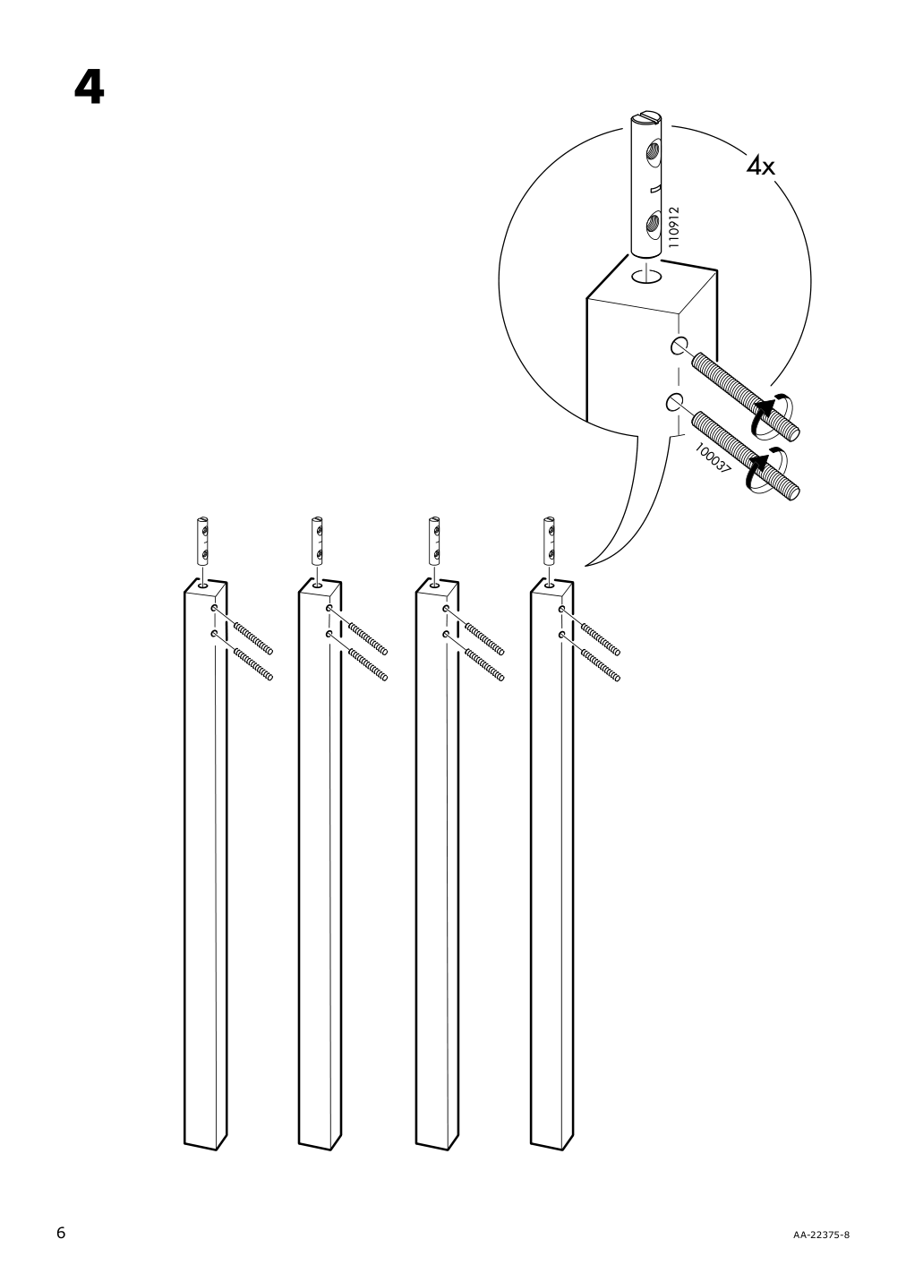 Assembly instructions for IKEA Ingo table pine | Page 6 - IKEA INGO table 146.300.09