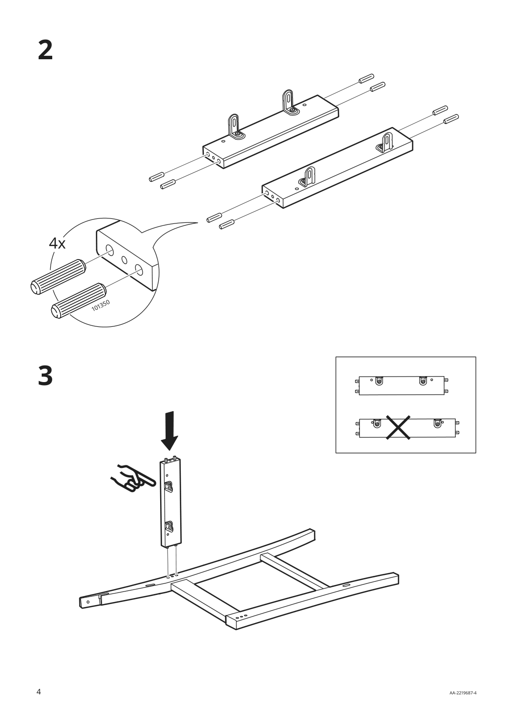 Assembly instructions for IKEA Ingolf bar stool with backrest brown black nolhaga gray beige | Page 4 - IKEA INGOLF bar stool with backrest 604.787.58