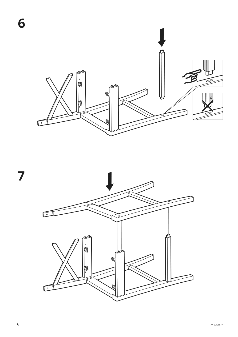 Assembly instructions for IKEA Ingolf bar stool with backrest brown black nolhaga gray beige | Page 6 - IKEA INGOLF bar stool with backrest 604.787.58