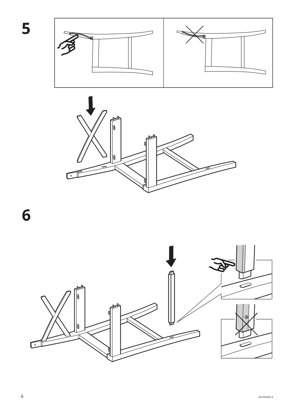 Assembly instructions for IKEA Ingolf bar stool with backrest brown black | Page 6 - IKEA INGOLF bar stool with backrest 402.485.13