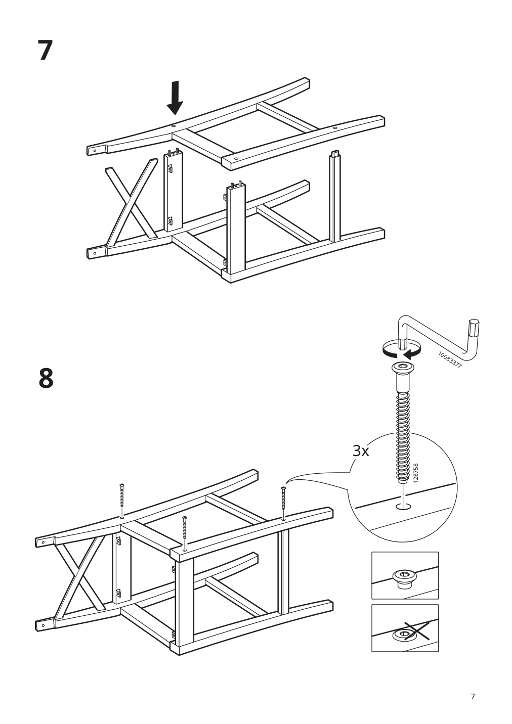 Assembly instructions for IKEA Ingolf bar stool with backrest brown black | Page 7 - IKEA INGOLF bar stool with backrest 902.485.15