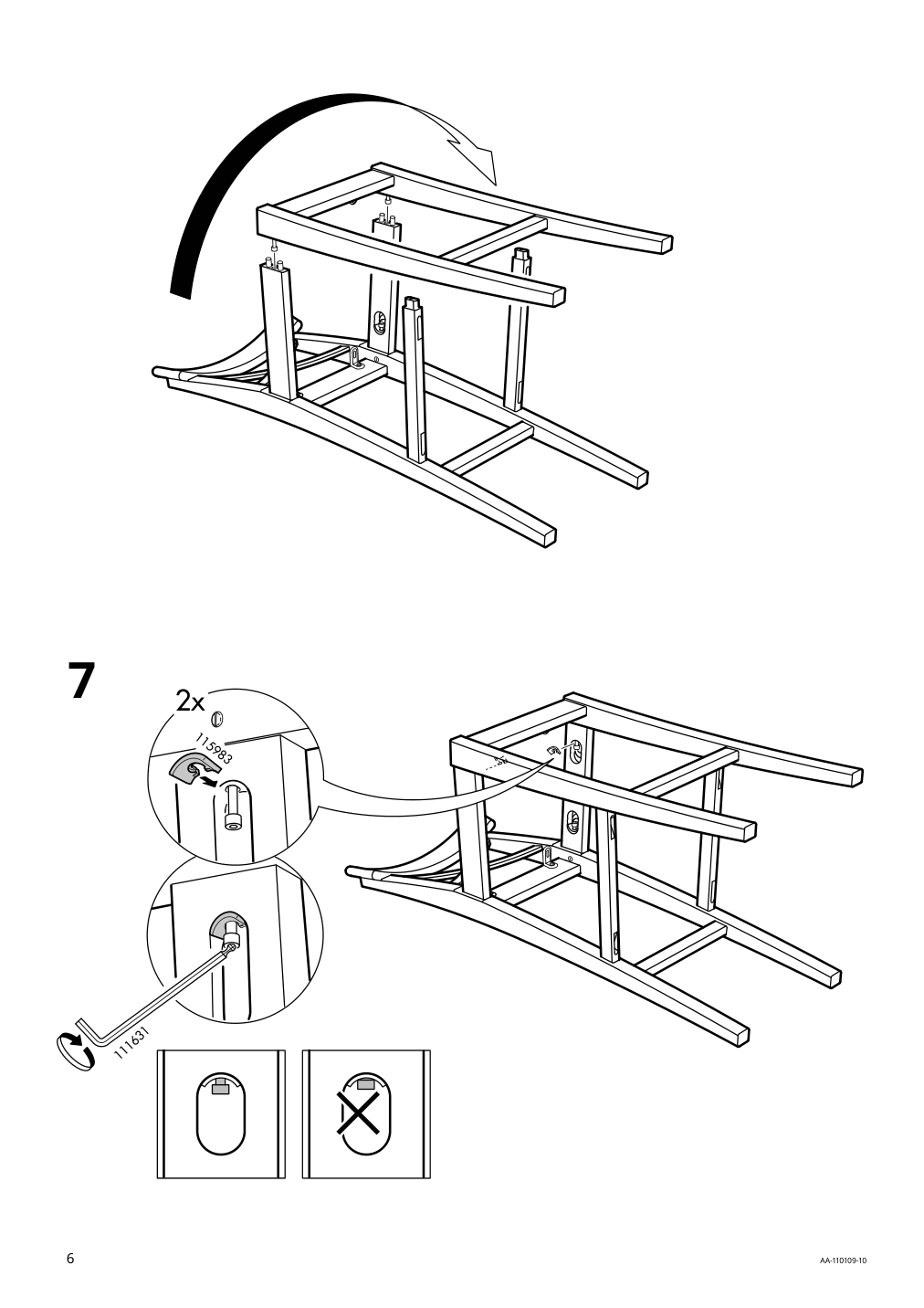 Assembly instructions for IKEA Ingolf bar stool with backrest white | Page 6 - IKEA INGOLF bar stool with backrest 101.226.47