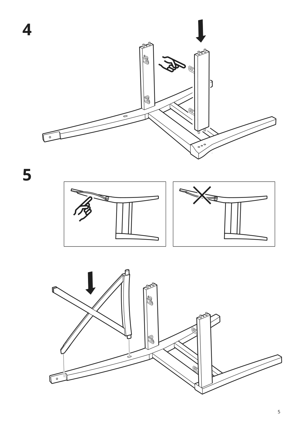 Assembly instructions for IKEA Ingolf chair brown black nolhaga gray beige | Page 5 - IKEA INGATORP / INGOLF table and 4 chairs 094.833.34