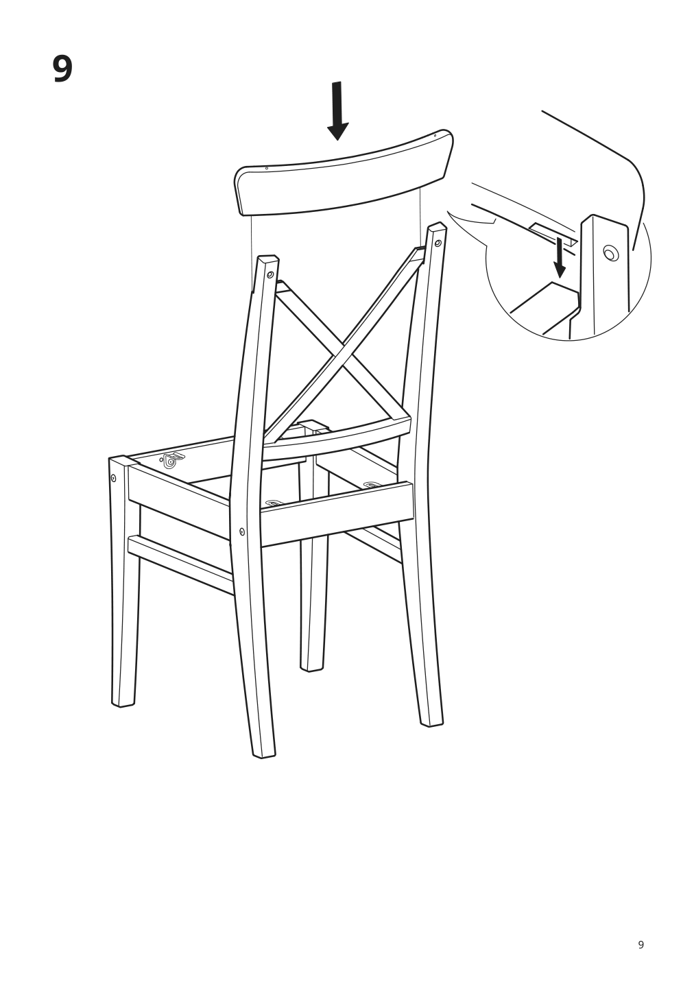 Assembly instructions for IKEA Ingolf chair brown black nolhaga gray beige | Page 9 - IKEA INGATORP / INGOLF table and 4 chairs 094.833.34