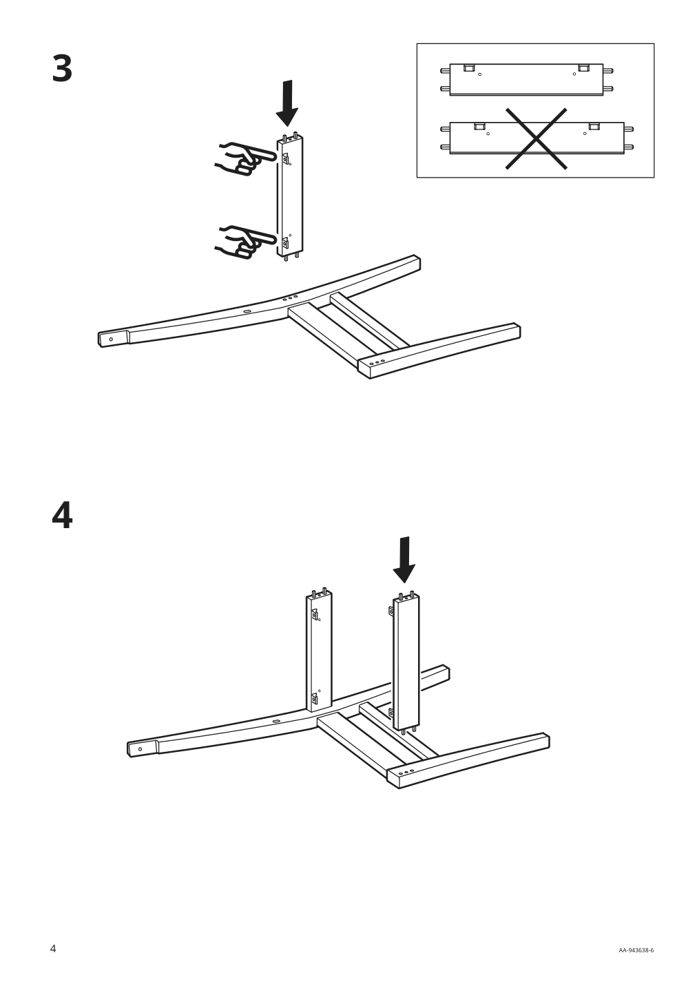 Assembly instructions for IKEA Ingolf chair brown black | Page 4 - IKEA INGOLF chair 602.178.22