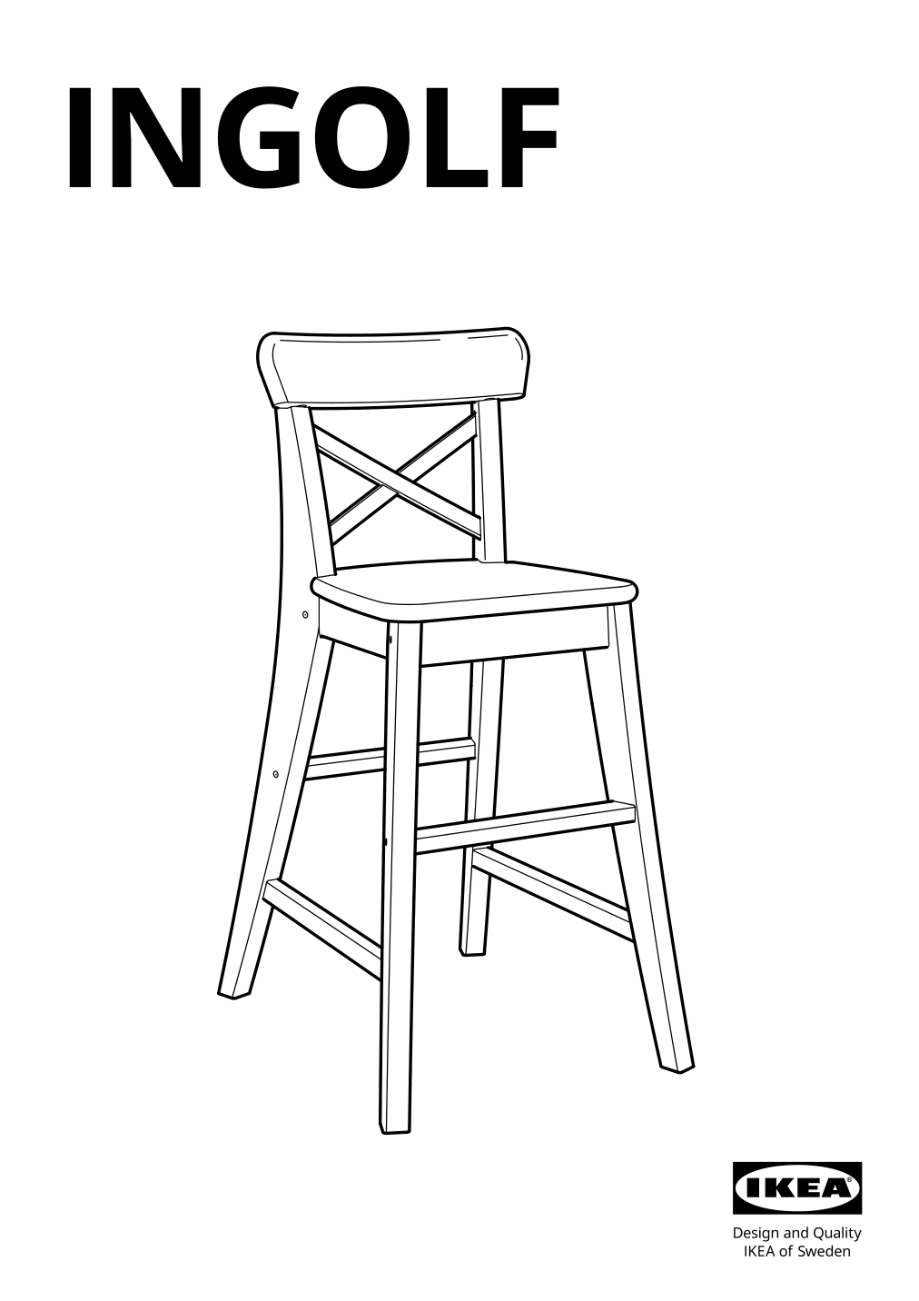 Assembly instructions for IKEA Ingolf junior chair antique stain | Page 1 - IKEA INGOLF junior chair 603.538.38