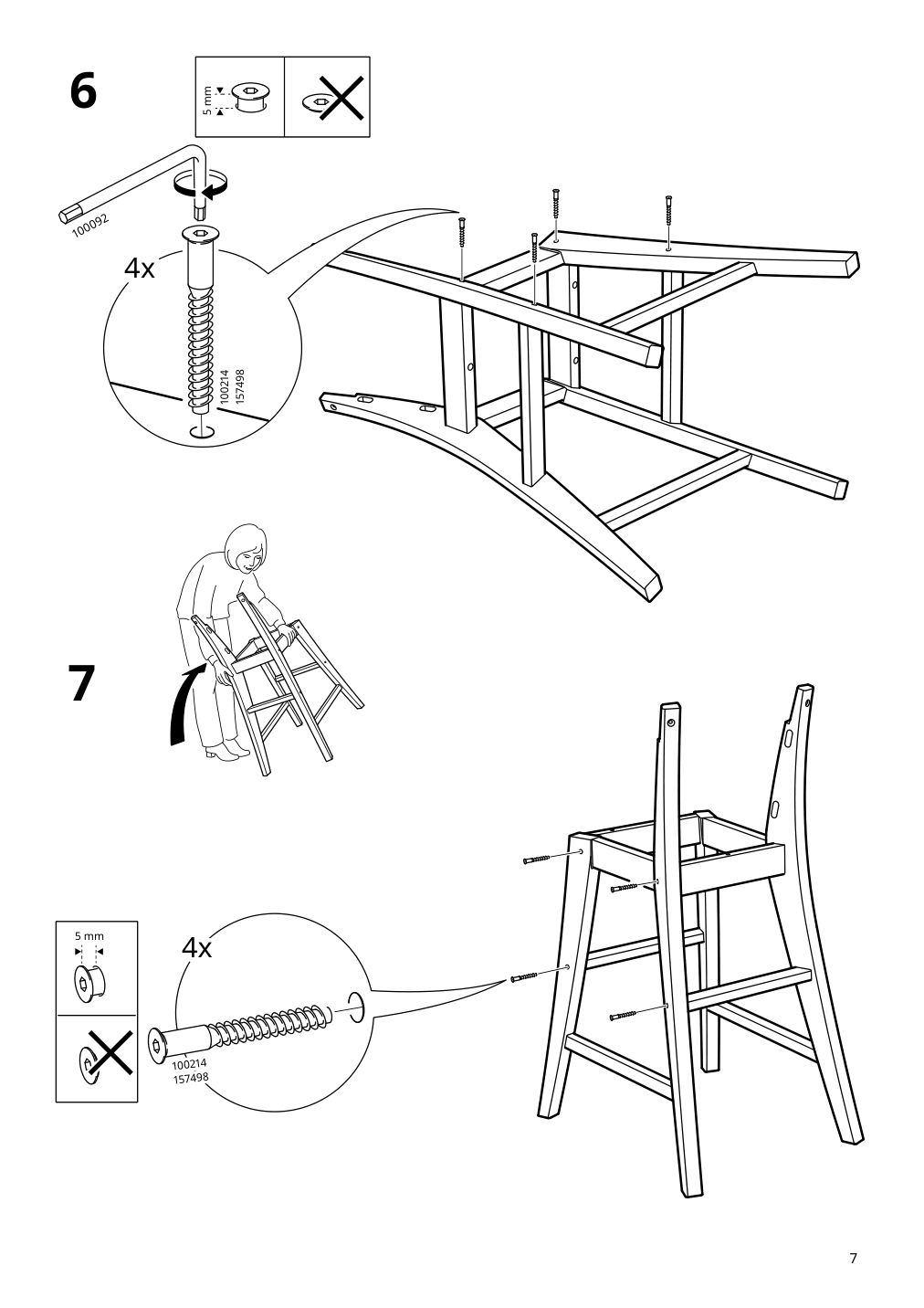 Assembly instructions for IKEA Ingolf junior chair antique stain | Page 7 - IKEA INGOLF junior chair 603.538.38