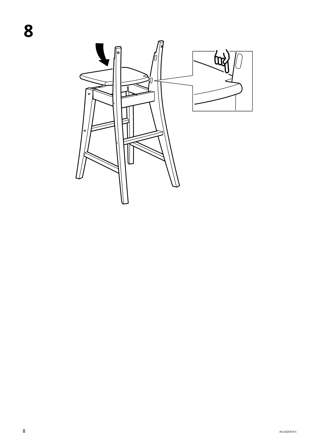 Assembly instructions for IKEA Ingolf junior chair antique stain | Page 8 - IKEA INGOLF junior chair 603.538.38