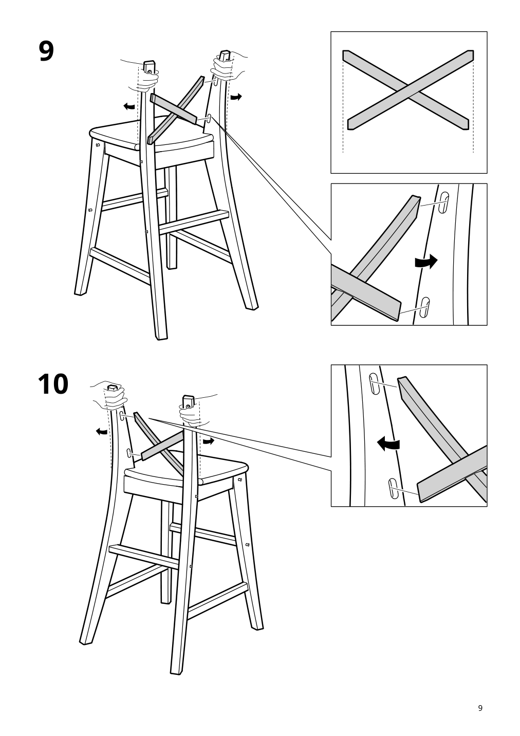 Assembly instructions for IKEA Ingolf junior chair antique stain | Page 9 - IKEA INGOLF junior chair 603.538.38