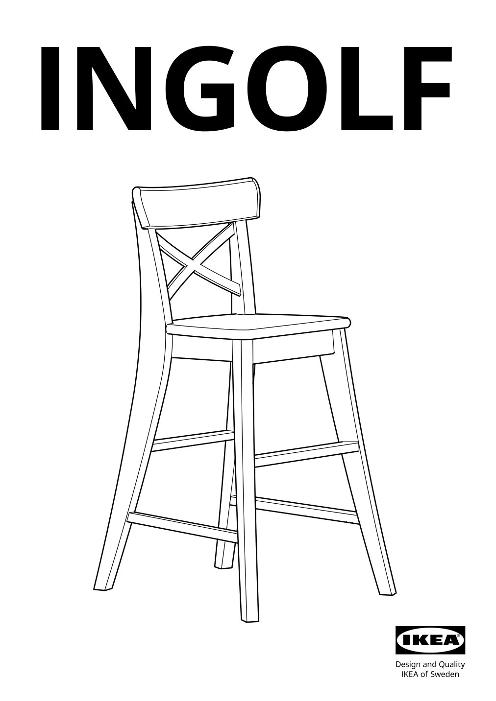 Assembly instructions for IKEA Ingolf junior chair white | Page 1 - IKEA INGOLF junior chair 901.464.56