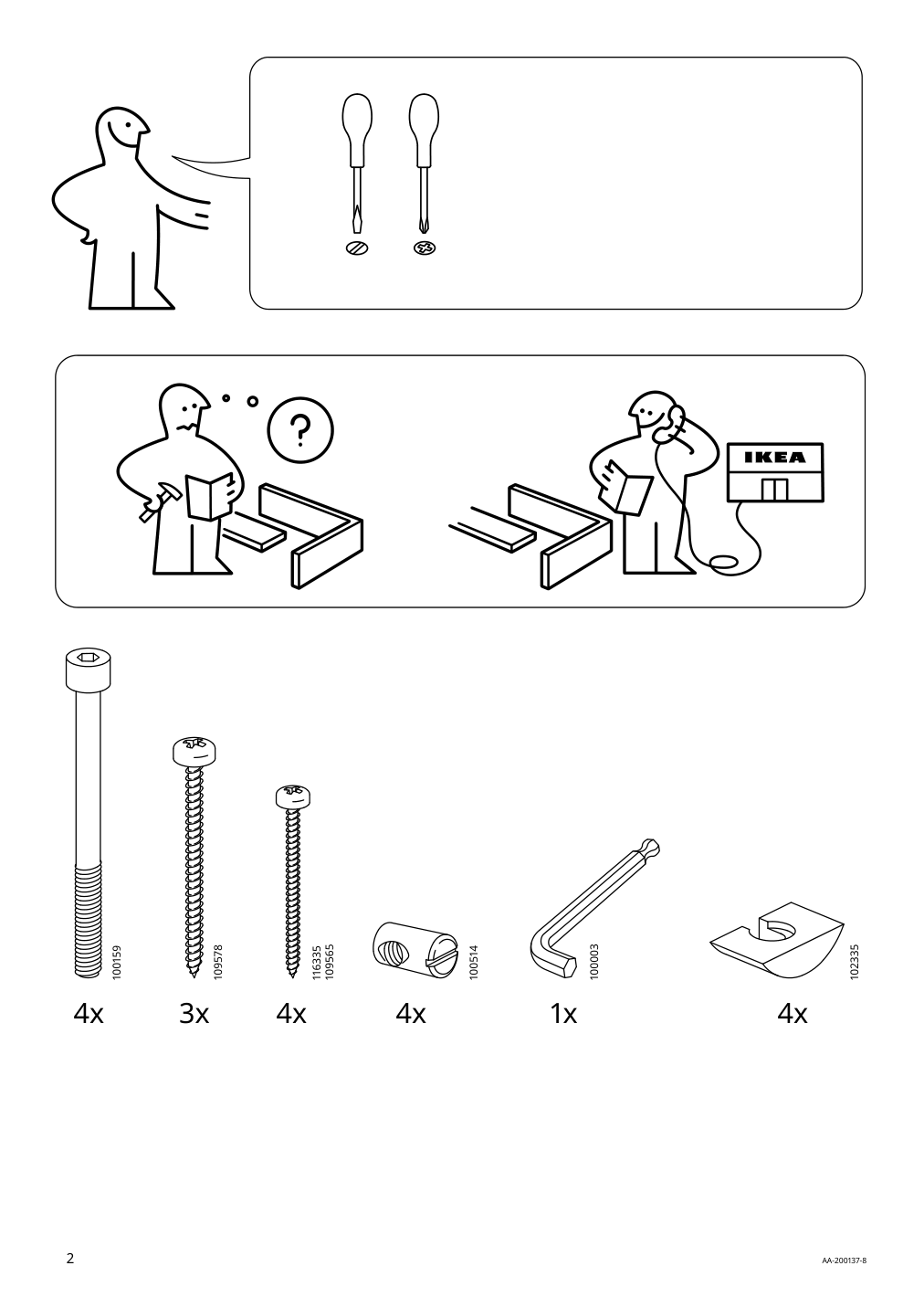 Assembly instructions for IKEA Ingolf junior chair white | Page 2 - IKEA INGOLF junior chair 901.464.56