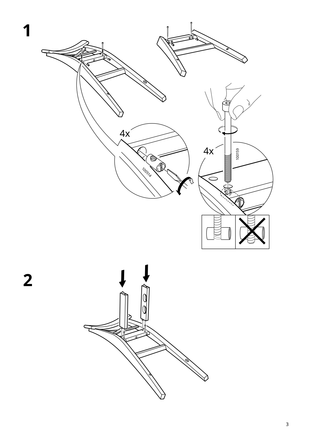 Assembly instructions for IKEA Ingolf junior chair white | Page 3 - IKEA INGOLF junior chair 901.464.56