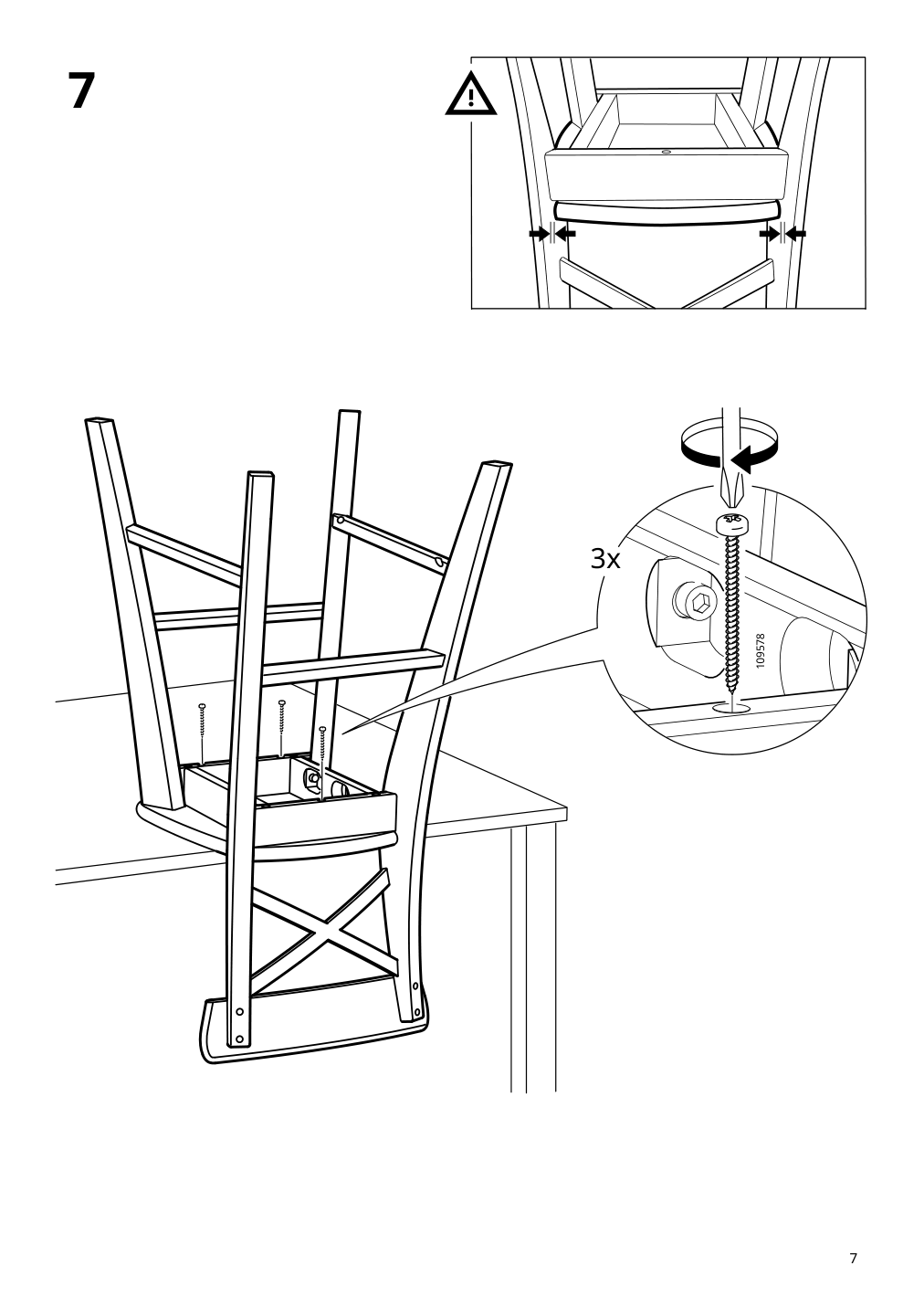 Assembly instructions for IKEA Ingolf junior chair white | Page 7 - IKEA INGOLF junior chair 901.464.56