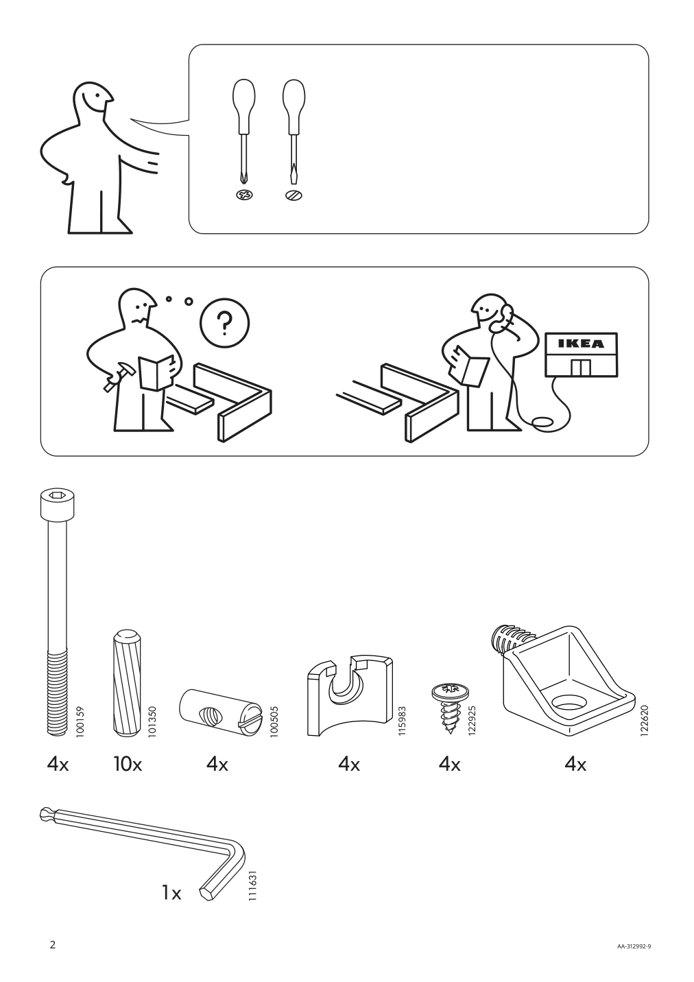 Assembly instructions for IKEA Ingolf stool white | Page 2 - IKEA INGOLF stool 001.522.82