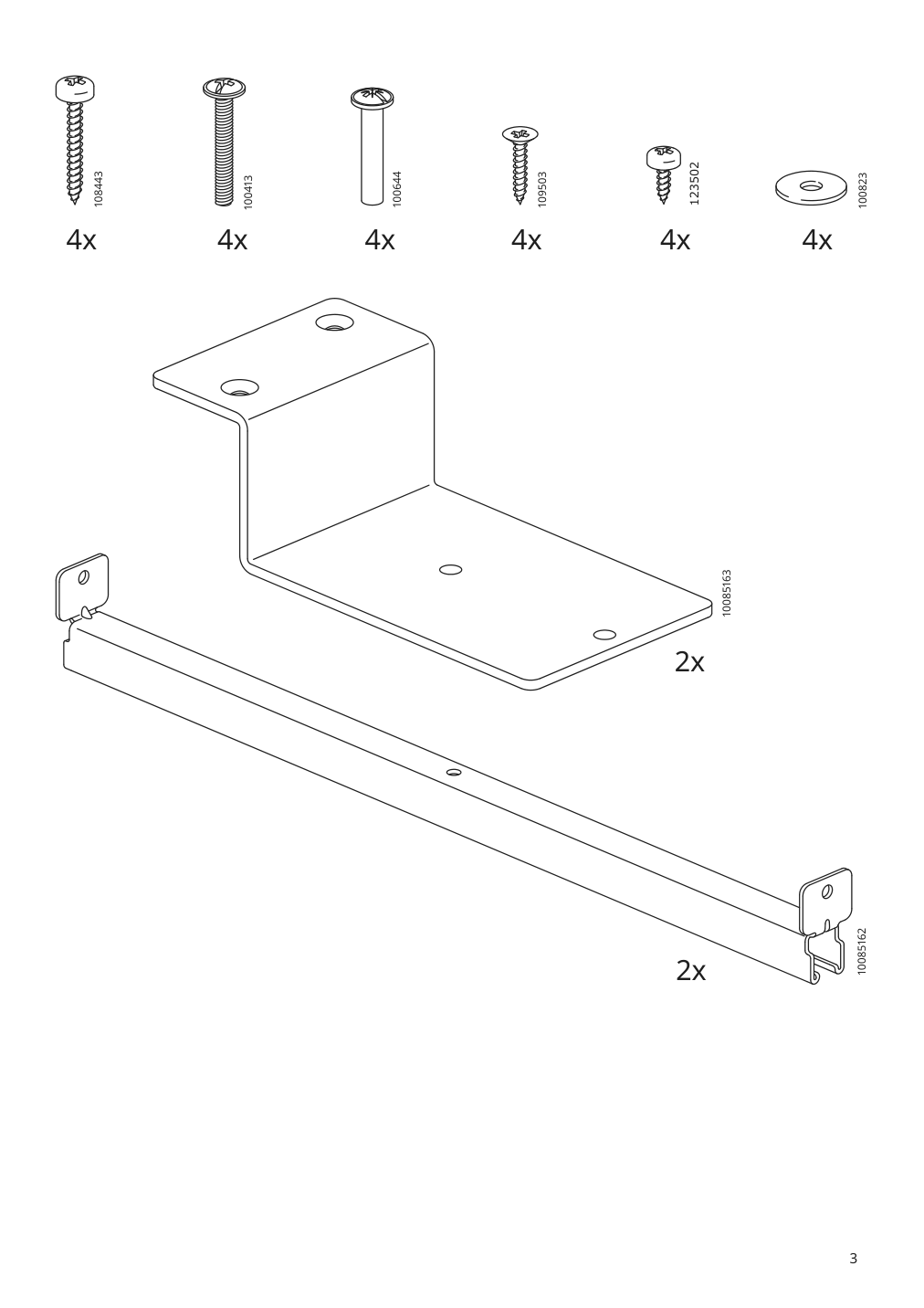 Assembly instructions for IKEA Inlaegg connection hardware | Page 3 - IKEA KALLAX / LINNMON workstation 994.816.94