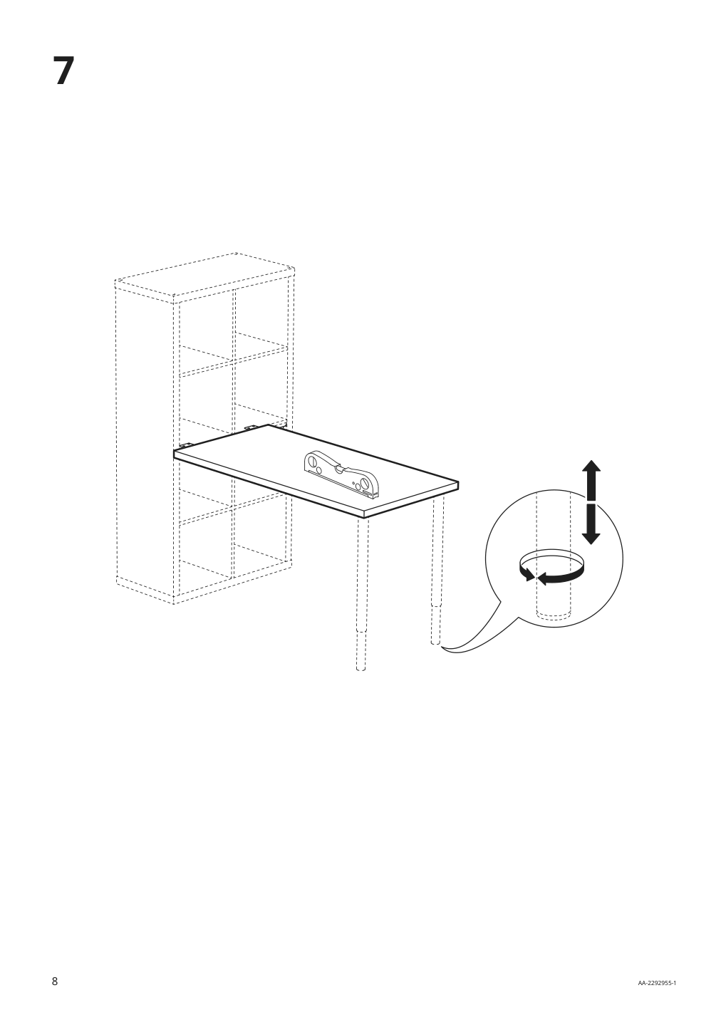 Assembly instructions for IKEA Inlaegg connection hardware | Page 8 - IKEA KALLAX / LAGKAPTEN workstation 094.816.84