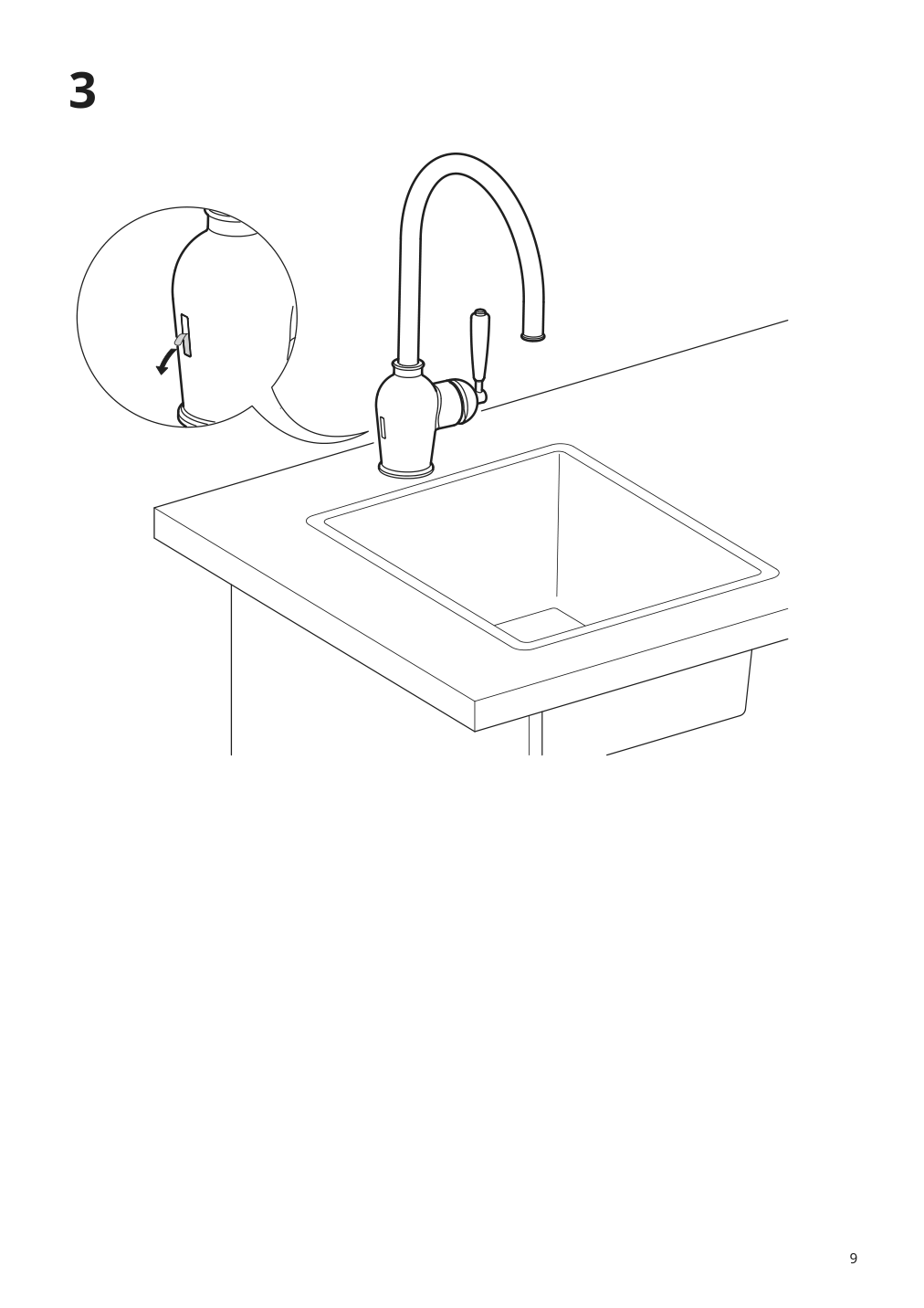 Assembly instructions for IKEA Insjoen kitchen faucet w sensor chrome plated | Page 9 - IKEA INSJÖN kitchen faucet w sensor 303.419.03