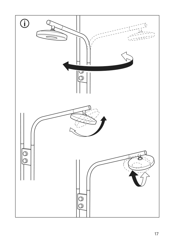 Assembly instructions for IKEA Isjakt led floor uplighter reading lamp dimmable nickel plated | Page 17 - IKEA ISJAKT LED floor uplighter/reading lamp 404.597.08