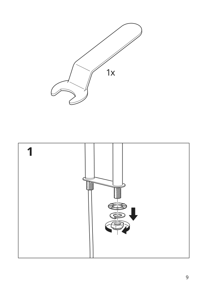 Assembly instructions for IKEA Isjakt led floor uplighter reading lamp dimmable nickel plated | Page 9 - IKEA ISJAKT LED floor uplighter/reading lamp 404.597.08